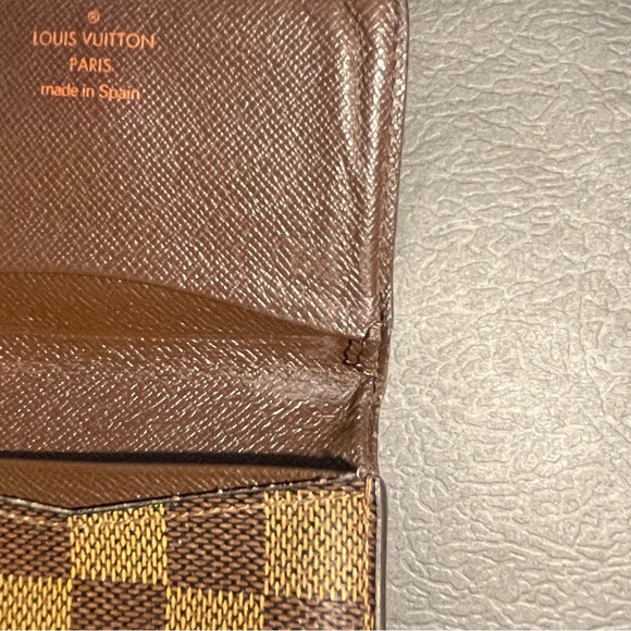 Authentic LOUIS VUITTON Card Wallet Damier Ebene - Picture 7 of 14